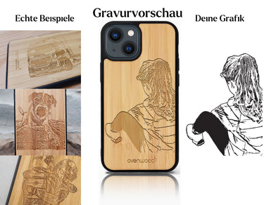 INDIVIDUELL iPhone 13 Bambus-Kunststoff